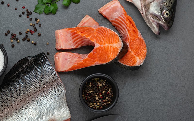 Catch of the Day SG fresh salmon sashimi fish cut.